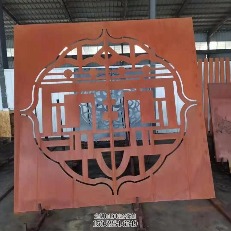 镂空景墙雕塑,耐候钢镂空工艺设计 镂空景墙雕塑,耐候钢镂空工艺设计
