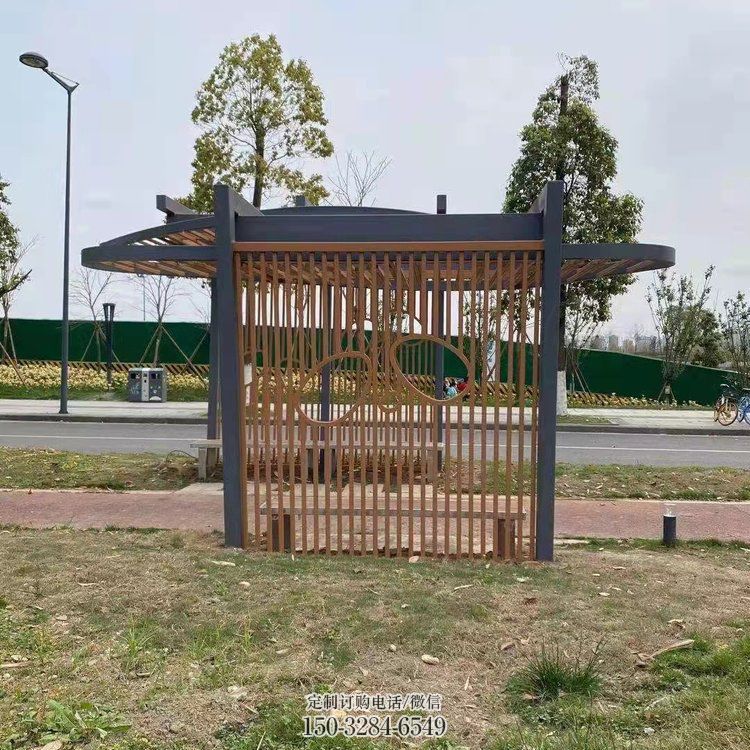 简约不锈钢廊架雕塑小品 简约不锈钢廊架雕塑小品
